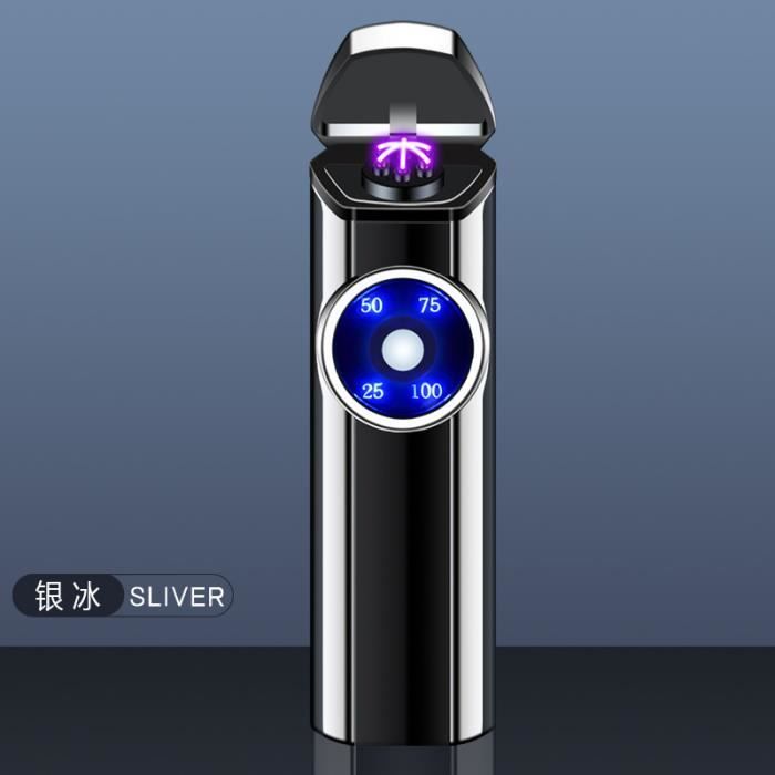 GADATOP Briquet Électrique Tempête Rechargeable USB Flamme Plasma Arc