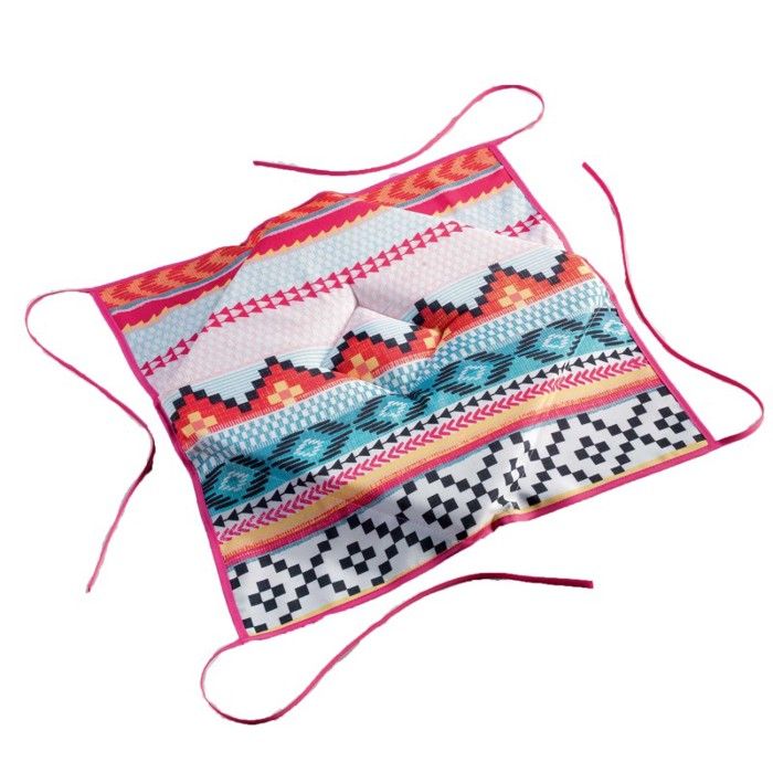 Coussin De Chaise Carré Bouquet De Blé Jaune - 36x36 Cm - Tissu Polyester Anti-tache - Style Provençal