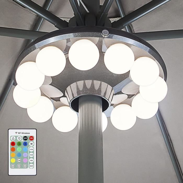 Lampes Pour Parasol 12 LED Lumière de Parasol Lumière de patio à