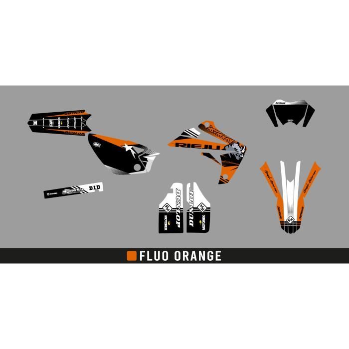 Kit Déco Motocross RIEJU MRT 50 2009-2021 - Gamme Wix Rouge - Inclus Garde-boue, Plaques Et Protections