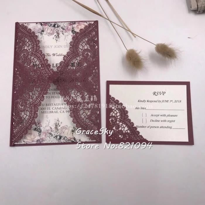Cartes D Invitation De Mariage D Anniversaire Decoupees Au Laser De 50 Modele Pearl Tiffany Blue Invitation Cards Kuyqkpb02204 Achat Vente Faire Part Invitation Cartes D Invitation De Mariage Cdiscount