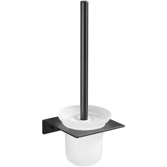Brosse WC Suspendue SHUNLI - Acier Inoxydable Or, Support Murale - Nettoyage Facile