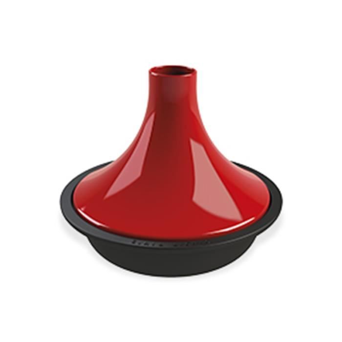 cyril lignac tajine couvercle rouge bas noir mat cdiscount maison