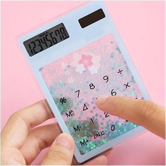 Calculatrice De Bureau à Gros Boutons Rose | Alimentée Par Pile AAA, Design élégant Et Pratique