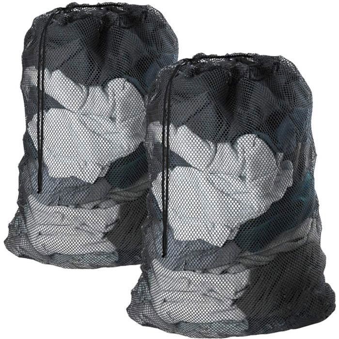 2 Sacs De Lavage Filets XXL 70x90cm | Protection Linge Délicat Machine | Pour Couvertures, Draps, Peluches | Fermeture Cordon