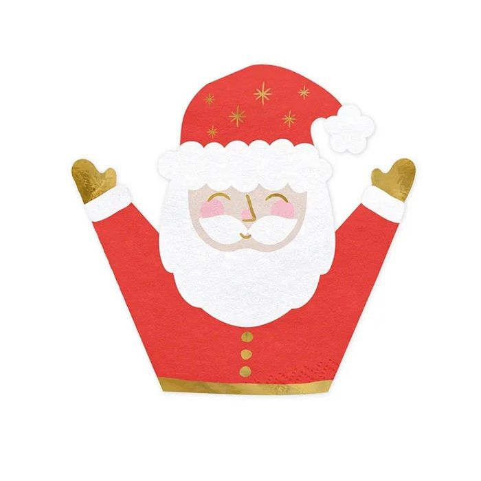 Lot De 20 Serviettes En Papier Avec Motif « Happy New Year