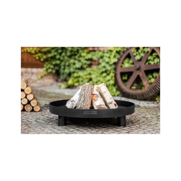 Brasero de jardin TUNIS en acier noir - Braséro seul