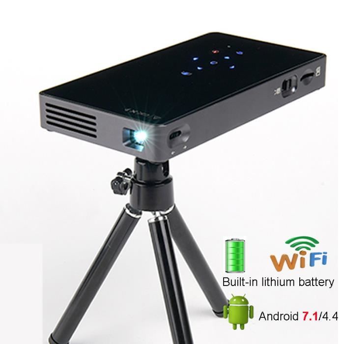 Videoprojecteur Avec Tuner Tv Mini Projecteur Portatif A La Maison Intelligent De Poche De