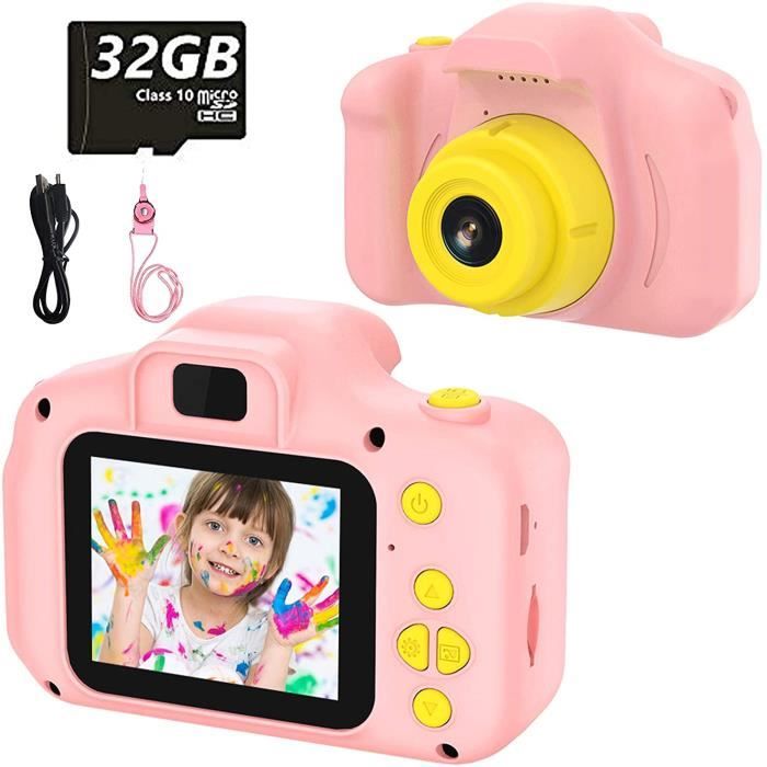 ULEWAY Appareil Photo Instantané Numérique Enfants, avec Papier  d'impression,Caméra Jouet 1080P HD avec écran de 2.4,Carte TF 32G, Cadeau  pour Filles