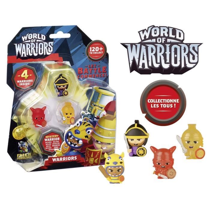 Figurines World of Warriors GIOCHI PREZIOSI Blister 4 Guerriers Pour Garcon a partir de 4 ans Cdiscount Jeux Jouets