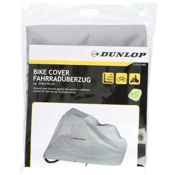 Dunlop Bike Cover - Couverture du véhicule - 210 X 110 cm - Gris