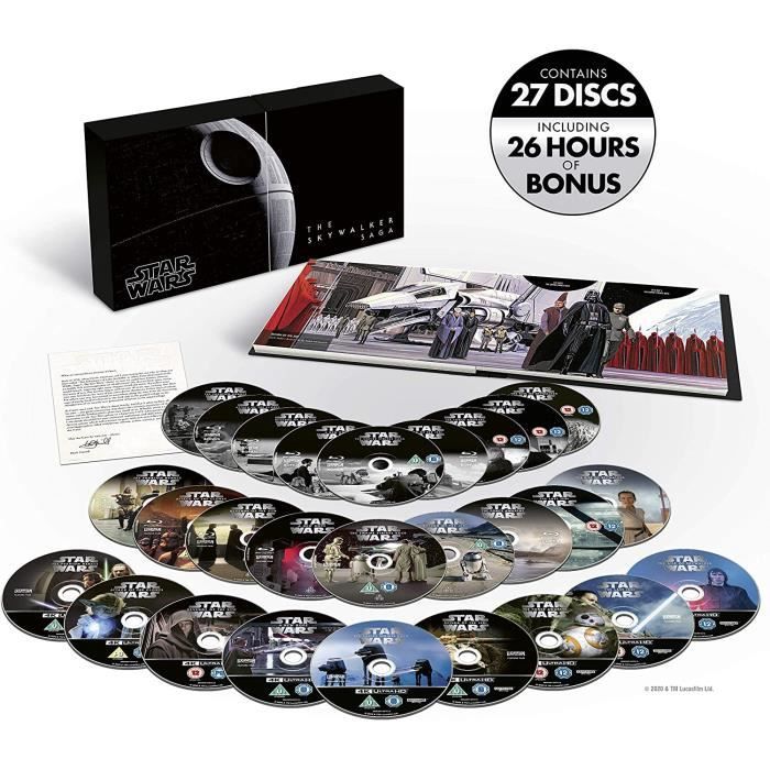 Star Wars The Skywalker Saga - Limited Edition Complete Box Set [4K Ultra-HD +Blu-ray] [2019] [Region Free] [ Exclusive