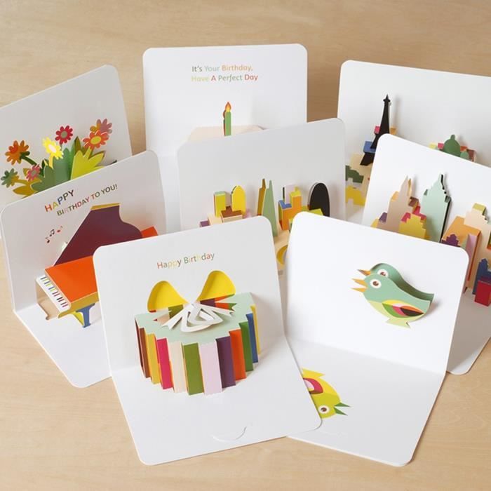 Correspondance Carte A Pop Up Gateau D Anniversaire Avec Enveloppe Carte Postale En 3d Pour Decoration De Fete D Anniversaire Cdiscount Beaux Arts Et Loisirs Creatifs