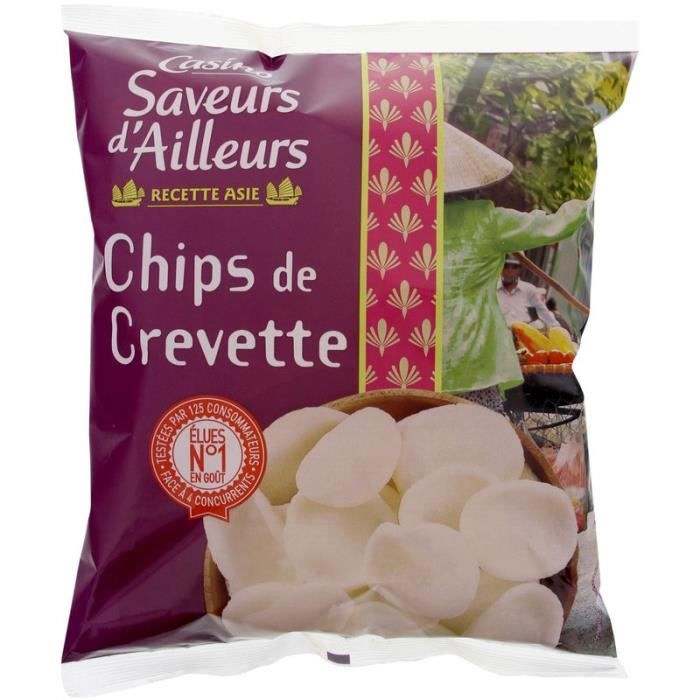 AUCHAN Chips saveur crevettes