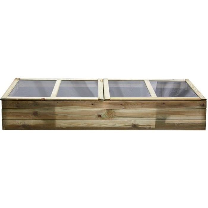 Serre double chassis en bois Florence