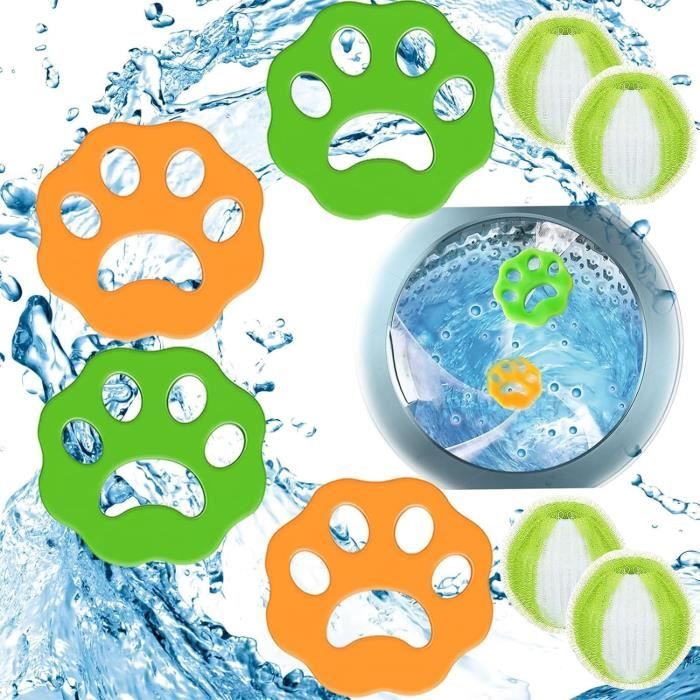 2 Gants Anti-poils électrostatiques - Réutilisables - Pour Enlever Les Poils D'animaux - Noir