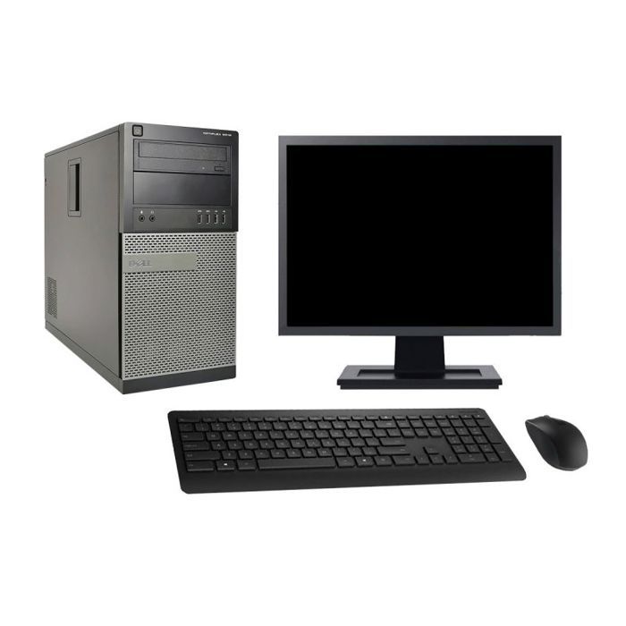 PC Tour Dell OptiPlex 9010 Ecran 27 i7-3770 RAM 8Go SSD 240Go Windows 10 Wifi - Dell