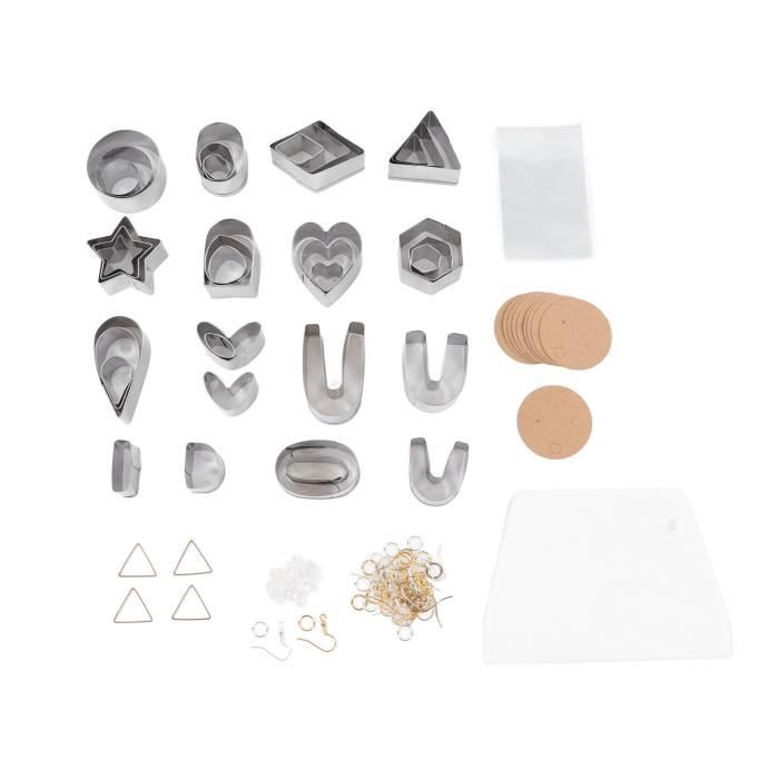 Kit 124 Pièces D’emporte-pièces Pour Pâte Polymère - Acier Inoxydable, Fabrication De Bijoux DIY