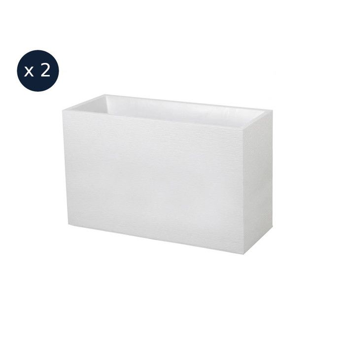 EDA 2 Jardinières Muret Graphit cérusé - vue 2