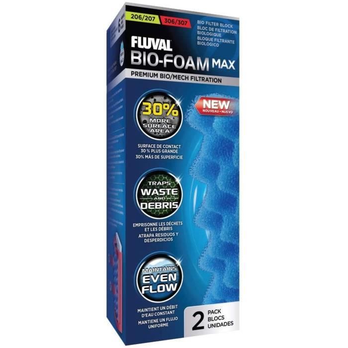 Fluval Bio-Foam Max Bloc De Filtration Biologique, Lot D' 2