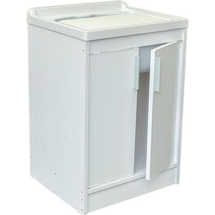 Meuble Evier En Resine 2 Portes Pour Buanderie Achat Vente