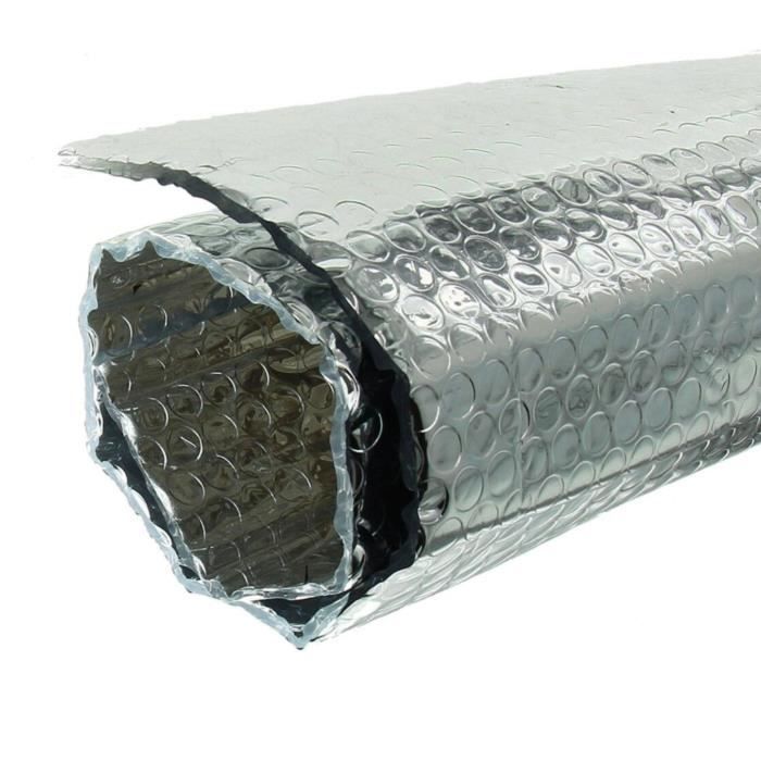 Isolant Thermique Doublé à Bulles Argent au Mètre