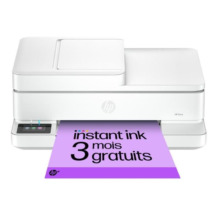Imprimante tout-en-un HP Envy 6530e Jet dencre couleur - Copie Scan - 3 mois dInstant ink inclus avec HP+