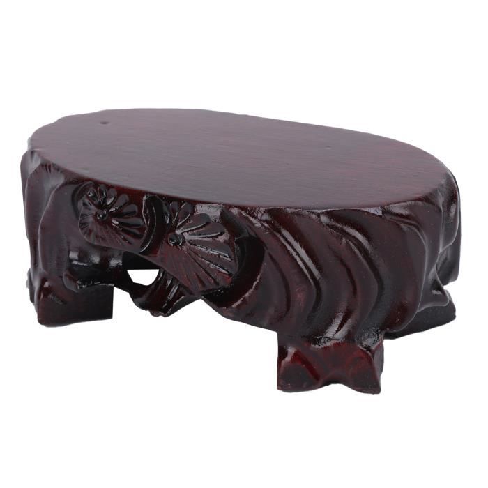 Support En Bois Tournant Pour Plantes Et Bonsaï - Présentoir Vintage Chinois - Base Pour Vase, Théière, Déco Bureau - 7
