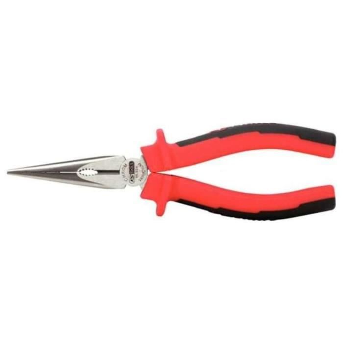 Pince à Becs Plats KS Tools 165mm - Gamme Ergotorque, Chrome Vanadium