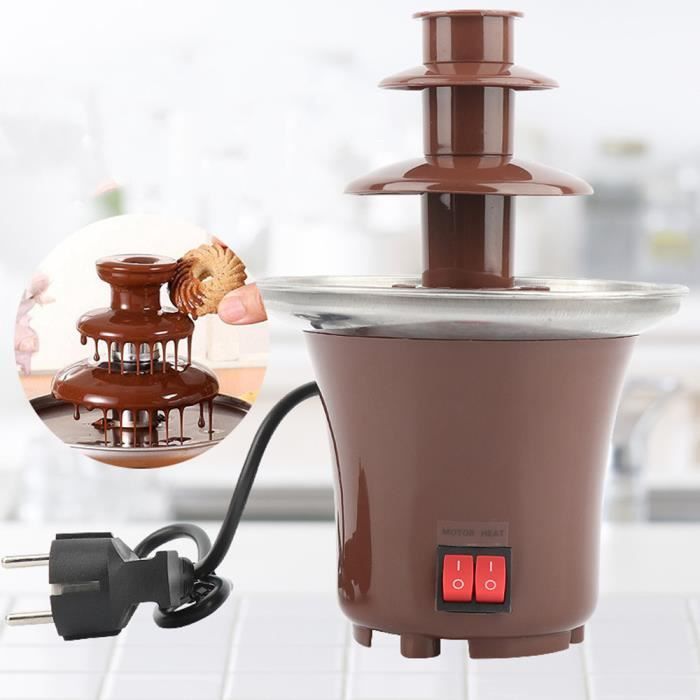 Fontaine à Chocolat 4 étages - 1,8L - 170W - En Acier Inox - Idéal Fêtes, Mariages, Buffets