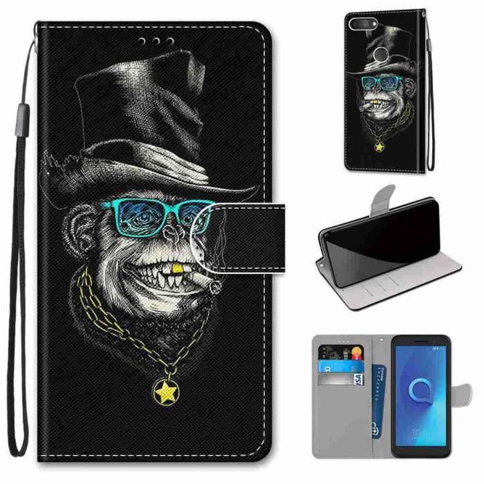 Funda Tipo Cartera De Tela Oxford Y Cuero PU Compatible Con Cubot MAX 5