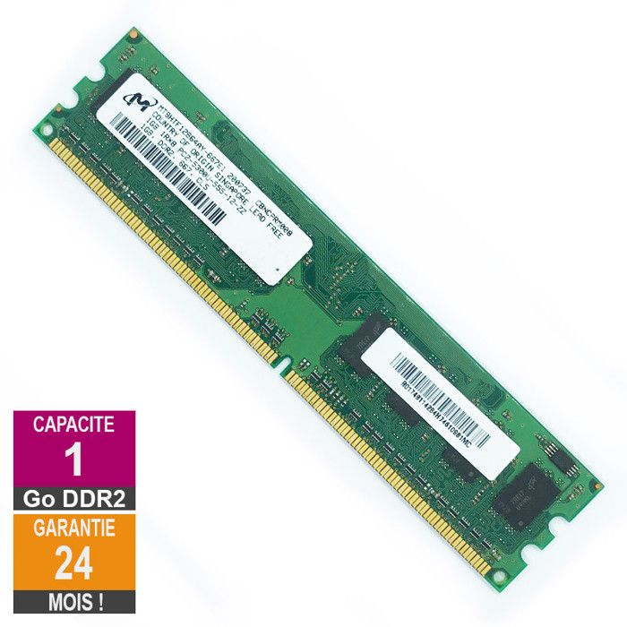 Komputerbay Mémoire RAM Lot de 2 barrettes de mémoire vive 240 broches PC2 5300 DDR2 DIMM 667 MHz 2 x 2 Go