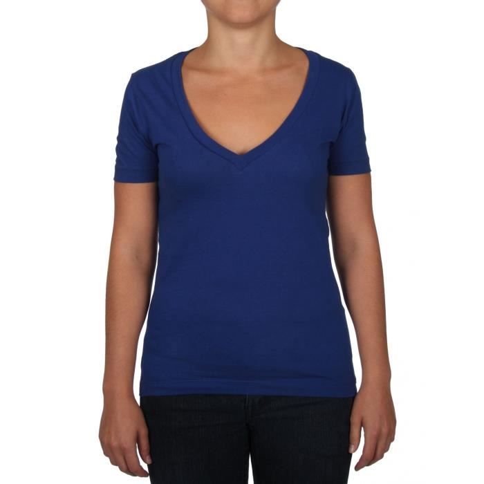 t shirt femme bleu