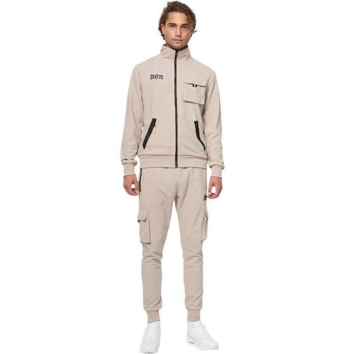 Survêtement homme slim fit - Veste de survêtement Benlee Camarillo - Sand/Black - XL - Manches longues Survêtement homme slim fit - Veste de survêtement Benlee Camarillo - Sand/Black - XL - Manches longues