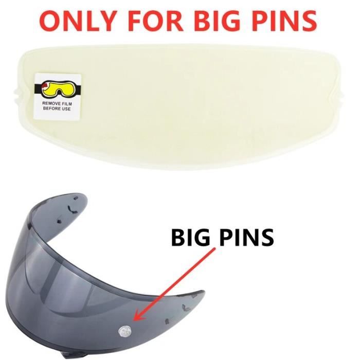 Lot De 2 Films Anti-buée Pour Casque De Moto - Installation Facile - Compatible Plupart Casques - 12
