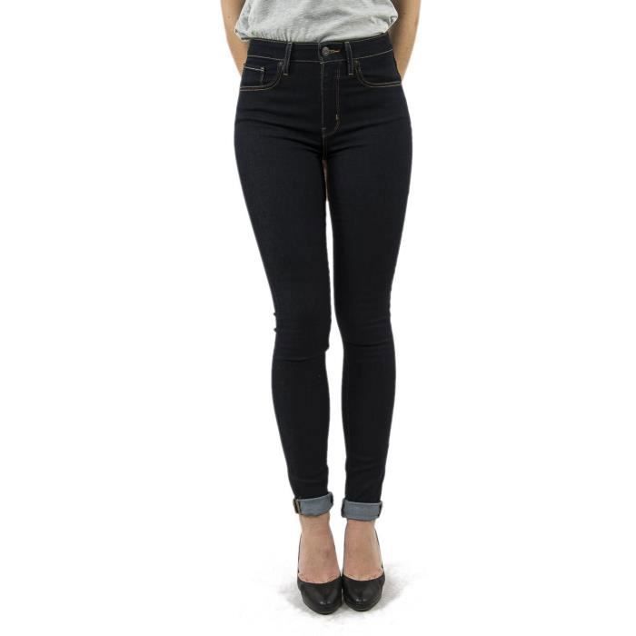 Jeans Levis 721 High Rise Skinny Bleu Bleu Cdiscount Pr t Porter