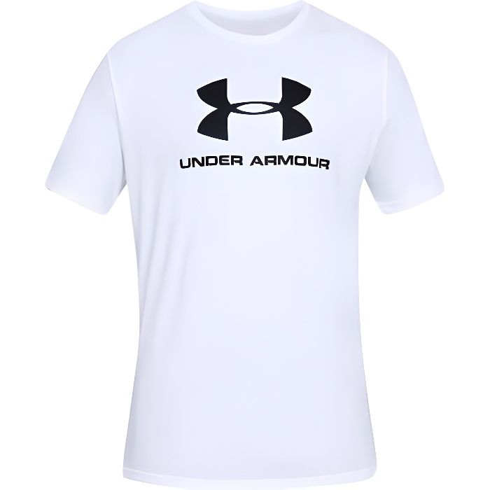 Under Armour Sportstyle Logo Tee 1329590-100 t-shirt pour homme Blanc