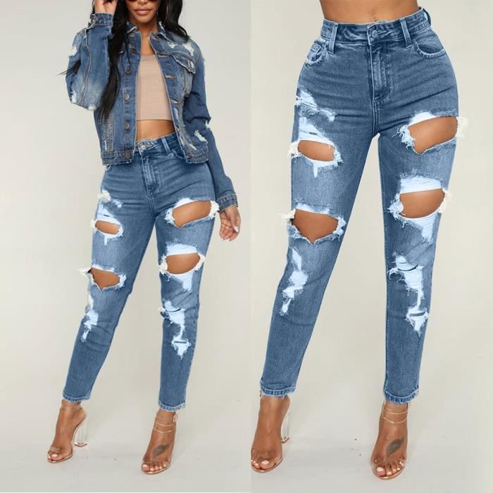 Jean a trou best sale