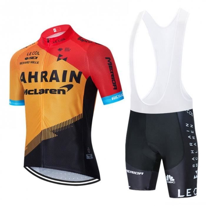 DEKO blanc homme maillot de cyclisme vélo T-shirt Cycle Top Full Zip Manches Courtes