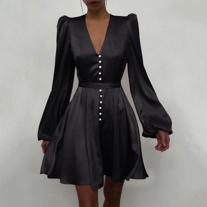 Robe manches longues bouffantes clearance