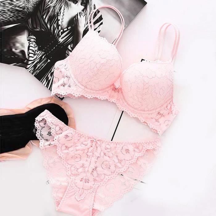 Soutien Gorge En Dentelle Sexy Pour Femmes Ensemble De Sous