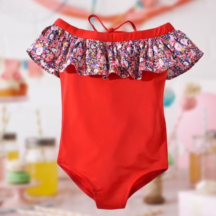 Maillot De Bain Bebe Fille Une Piece Maillot De Enfant De Combinaison Jersey De Ete Enfants Rouge 110 Maillot De Corps Red Cdiscount Pret A Porter