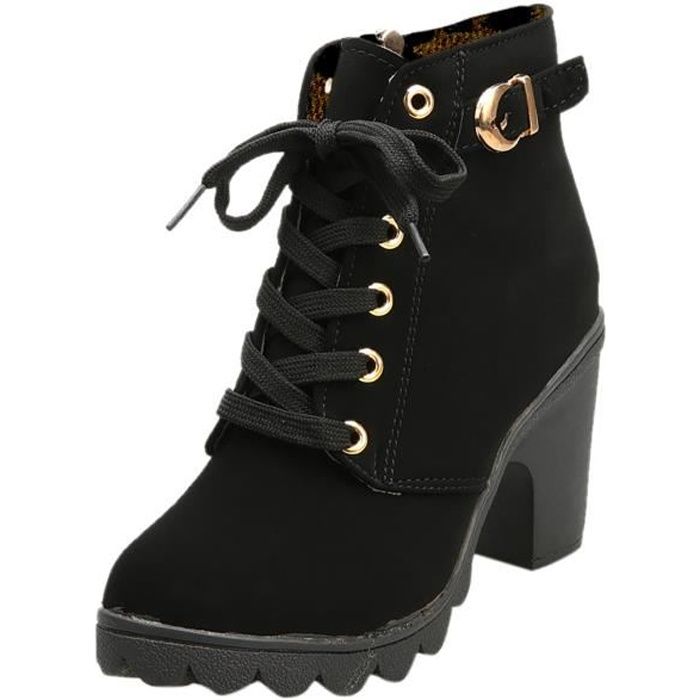 Bottines à lacets talons cheap