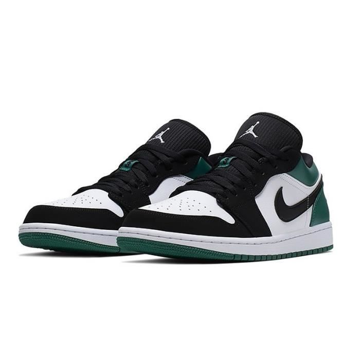 Basket Air-Jordan 1 Low Chaussure de Sport AJ 1 pour 553558-113 Homme Femme  Vert - Cdiscount Chaussures