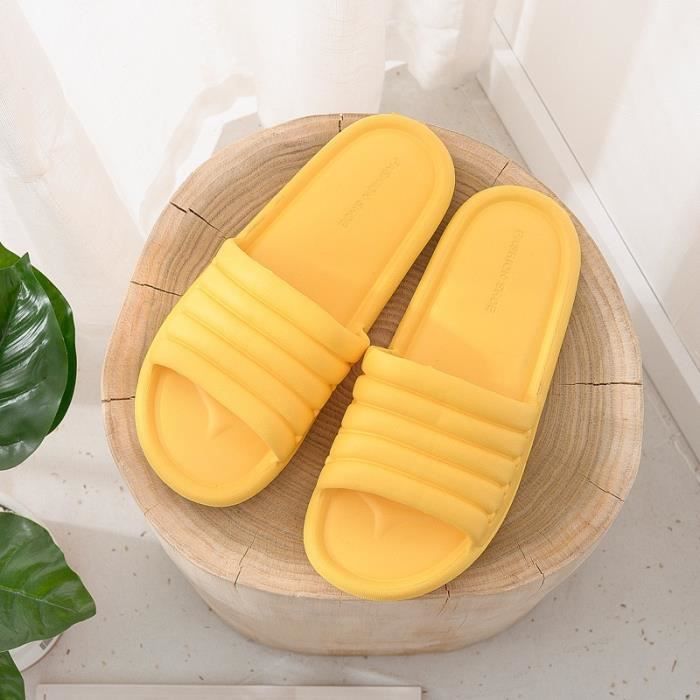 Yellow sales pantoufle homme