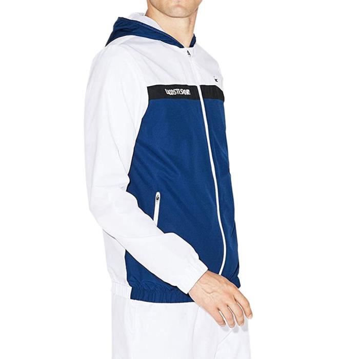 Veste lacoste bleu blanc clearance