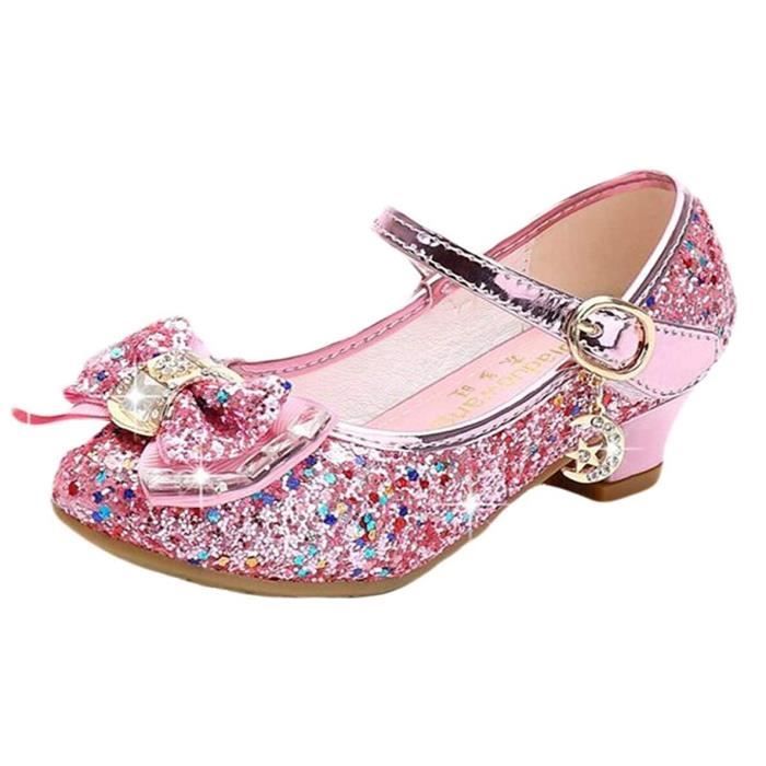 Chaussure Princesse pour Filles - Rose - Pointure 24-35 - Idéal pour  Halloween, Fête, Anniversaire, Noël Rose - Cdiscount Chaussures