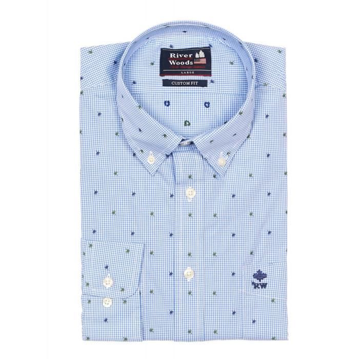 Chemise Homme Fausse Deux Pièces Rayée - Manches Longues - Style Casual/Affaires - Automne/Hiver - Taille Regular