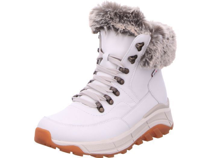 Rieker Basket Montante - Rieker - Blanc - Cuir - À lacets - Talons Compensés