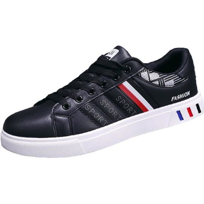 Chaussure Homme LEOCLOTHO Baskets Hommes decontractees Noir